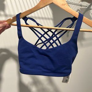 Lululemon (With Tags - Never Worn!) Size 8 Free To Be Bra in Dark Blue